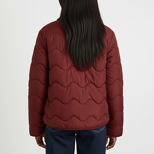 Women Lightweight Quilted Puffer Jacket 100 Percent Polyester Durable Fabric Winter Wear Women Sustainable - Product Image 2