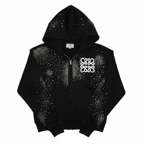 Sweat-shirts à capuche zippés pour hommes 2026, haute qualité, 100 % coton molletonné, respirant, séchage rapide, coupe classique - Product Image 3