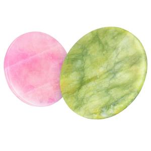 Round Jade Stone Eyelash Glue Pallet <b>Adhesive</b> Holder Pad for False <b>Lash</b> Extension Makeup - Product Image 1