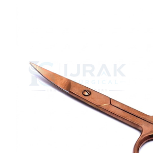 Tijeras de Manicura Quirúrgicas Ijrak, Acero Inoxidable, Hoja Recta, Cortacutículas Afilado, Orificio Redondo, Para Diestros, Duraderas, Uso Adulto - Product Image 4