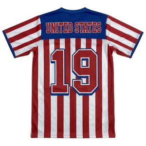 Maillot de basket-ball des États-Unis d'Amérique, col en V, manches courtes, maille sublimée en polyester respirant, anti-transpiration, unisexe, adulte - Product Image 4