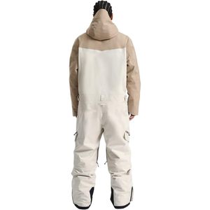 <b>Men</b> Waterproof Color Blocked Ski <b>Jumpsuit</b> Hooded Zipper Closure Synthetic Insulated Adult Snow Wear - Product Image 2