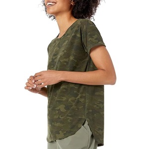 เสื้อยืดผ้าฝ้ายเจอร์ซีย์ระบายอากาศสำหรับผู้หญิง เสื้อยืดคอกลมแขนสั้นเรียบง่ายสไตล์ลำลองสำหรับฤดูร้อน รับสกรีนโลโก้ สีสันตามสั่ง สตรีทแวร์ - Product Image 6