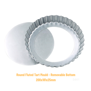 Molde para Tartas con Fondo Desmontable de 7 Pulgadas, Molde para Tartas de Aluminio para Hornear Tartas, Pasteles y Quiches, con Bordes Acanalados, Molde para Tartas de Frutas - Product Image 2