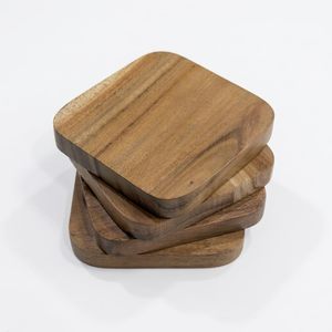 Wooden Coasters Drink Coasters for Kitchen Dining <b>Table</b> <b>Coffee</b> <b>Table</b> Home Decor - Product Image 3