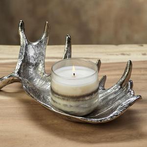 Silver Deer <b>Head</b> Candle Stand Round Christmas Decoration Hand Casted Technique Aluminium Deer <b>Stag</b> Tealight Candle Holder - Product Image 6