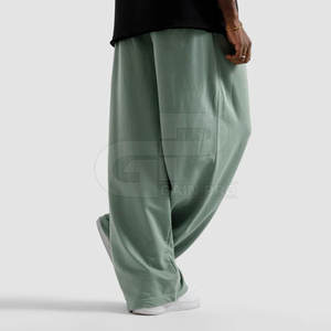 Pantalon ample à jambes larges pour hommes, coupe ajustée, style streetwear moderne, coupe ample, confortable, pour un usage quotidien - Product Image 6