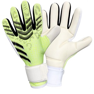 Gants de gardien de but de football en latex respirant antidérapant de qualité supérieure, fermeture à boucle, paume entièrement personnalisable, unisexe - Product Image 1