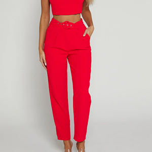 New Womens Workout Sets 2 Piece Gym Yoga Straight-leg Flare <b>Leggings</b> Sleeveless <b>Crop</b> Tank Top Solid Fleece - Product Image 2