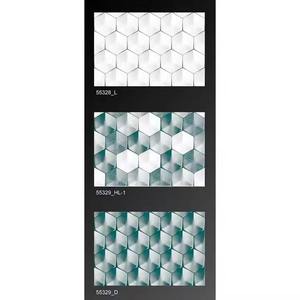 Carreaux muraux hexagonaux 3D en céramique de porcelaine, design vert clair et foncé, 30x45cm 300x450mm, parfaits pour les entrepreneurs - Product Image 1