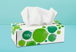 Boîte de mouchoirs en papier facial en pulpe de bambou EcoTurtles Exploration, 2 plis, 200 tirages, doux, biodégradable, pour usage domestique - Product Image 2