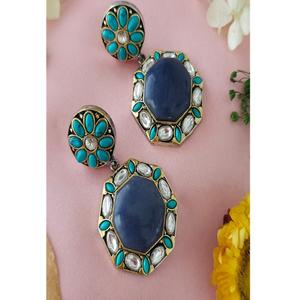 Atractivos Pendientes de Moissanita Chapados en Oro de Latón de Alta Calidad para Mujer, Estilo Nocturno, para Fiestas, a la Moda - Product Image 1