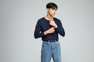 <b>Velvet</b> Thermal Crew Neck Shirt for Men Thick Stretchy Comfortable Winter Wear - Product Image 5