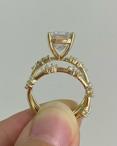 แหวนเพชรมอยส์ซอไนต์4.15กะรัตสีขาวทองคำขาว18K เครื่องประดับแท้สำหรับเธอ - Product Image 6