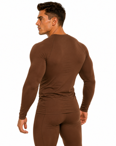 <b>Men</b> Rash Guard Solid Color <b>Compression</b> <b>Shirt</b> High Quality Gym Top Breathable Long Sleeve Athletic Underwear Fitness Sportswear - Product Image 4