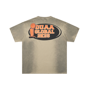 เสื้อยืดสตรีทแวร์แบบโอเวอร์ไซส์สั่งทำ OEM พิมพ์ลายปลาการ์ตูนญี่ปุ่นด้านหลัง ผ้าฝ้ายนุ่ม ระบายอากาศได้ดี เหมาะสำหรับใส่ลำลอง จากผู้ผลิต - Product Image 3