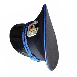 หมวกพิธีการ OEM ขายส่ง ปักดิ้นทองด้วยมือ หมวกปีกแหลม สำหรับกิจกรรมกลางแจ้ง ทุกฤดูกาล ใช้ในงานพาเหรด พิธีต่างๆ และงานรับปริญญา - Product Image 4