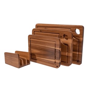 Juego de Tablas de Cortar de Madera de Acacia, 3 Piezas, Duraderas, Sostenibles, Ecológicas, Tablas de Cocina, Tablas para Servir, Preparación de Alimentos - Product Image 1