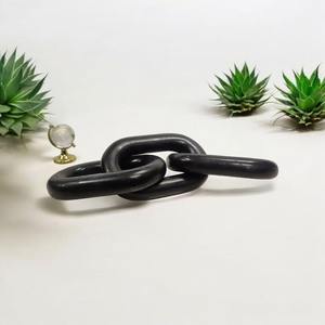 Cadena decorativa de madera con tres anillos entrelazados para boda de primavera, estilo Art Deco, 4 piezas - Product Image 6