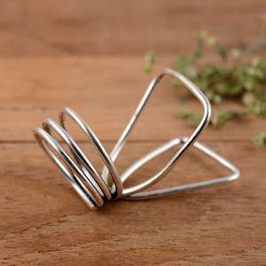 Handmade <b>925</b> Sterling <b>Silver</b> Multi-Spiral Arthritis <b>Ring</b> for Swan Neck - Product Image 1