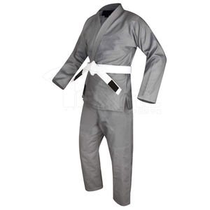 Uniforme de Karate de Alto Rendimiento, Conjunto de Gi Blanco con Construcción Reforzada y Cinturón Rojo Ajustable para Entrenamiento Diario - Product Image 3
