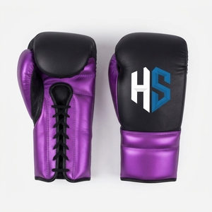 Gants de boxe en cuir de vache véritable, confortables, durables, multicolores, personnalisables avec votre propre marque, pour la lutte et l'entraînement professionnels - Product Image 1