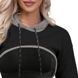 Ropa para Mujer, Sudaderas Cortas Cómodas, Sudaderas Cortas de Primera Calidad en Venta, con Logotipo Personalizado Impreso - Product Image 4