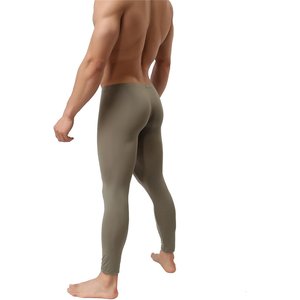 Legging de sport extensible pour homme, coupe slim, couleur unie, haute qualité, vêtements de sport, services OEM - Product Image 1