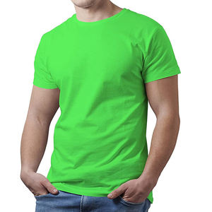 T-shirts noirs personnalisés pour hommes, manches courtes, col rond, en coton peigné, avec logo frontal, coupe décontractée, anti-boulochage, pour l'été, effet soie - Product Image 5