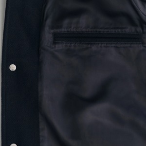 Professional OEM Custom Letterman Varsity <b>Jacket</b> Baseball <b>Jacket</b> with Embroidery and <b>Leather</b> Sleeves - Product Image 6