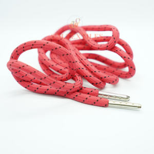 Cordón Redondo Multicolor 100% Poliéster con Puntas Metálicas, Longitud Personalizada, Cordón para Sudadera, Fabricante OEM ODM - Product Image 1