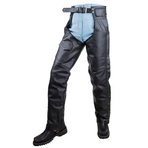 Meilleures ventes : Chaps en cuir semi-rigide pour hommes, légers, style western, pour l'équitation professionnelle, avec impression de logo personnalisé - Product Image 4
