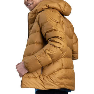 Mens Premium Outdoor Winter Puffer <b>Jacket</b> Hooded <b>Thick</b> Down Filled Puffer Coat Full Zipper Custom Wholesale Puffer <b>Jacket</b> - Product Image 3