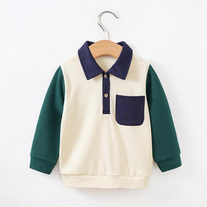 Camiseta Polo de Manga Larga para Niños, Primavera-Otoño 2026, Informal y Deportiva, de Algodón, Fabricada por TRIOTAKE INDUSTRY (OEM) - Product Image 1