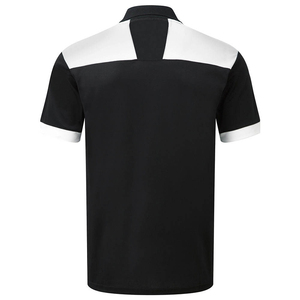 Polo de Manga Corta para Hombre, Color Negro y Blanco, Corte Regular, Secado Rápido, Informal, Tejido de Poliéster - Product Image 3