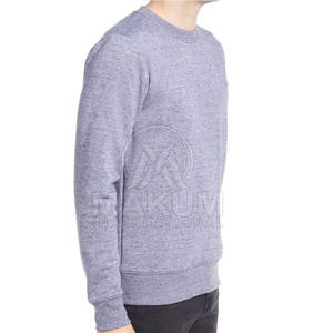 Sudadera de cuello redondo para hombre diseñada para comodidad diaria y estilo casual, mezcla de algodón básico. - Product Image 3