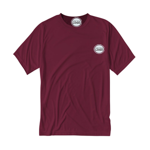 T-shirt vierge léger en tissu mélangé à sublimation personnalisée avec logo, anti-humidité - Product Image 1