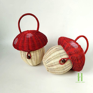 Cesta de Almacenamiento de Ratán Natural Hecha a Mano, con Tapa, Cesta de Juguetes Tejida para Habitación Infantil, Decoración del Hogar, Personalizable - Product Image 2