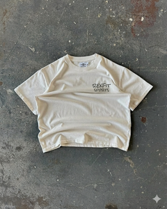 Camiseta Deportiva Rexfit de Gran Tamaño, Lisa, para Impresión Personalizada, Estilo Vintage, Lavado Ácido, Desgastada, Estilo Urbano, con Logotipo Rexfit Personalizado - Product Image 1