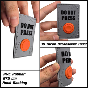 ปุ่มยาง 3 มิติ รูปตัวอักษรตลก ห้ามกด ปุ่มสัมผัส 3 มิติ แบบยุทธวิธี วัสดุซิลิโคนนุ่ม ตลก - Product Image 5
