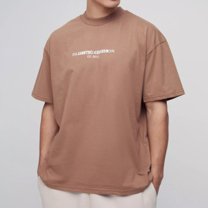 เสื้อยืดฮิปฮอปผู้ชายแฟชั่นใหม่ทรงโอเวอร์ไซส์ ไหล่ตก คอกลม แขนสั้น ผ้าฝ้าย 100% ไซส์พลัส - Product Image 1