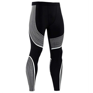 Leggings de compression pour hommes, couche de base d'entraînement premium, respirants, vêtements de sport pour hommes - Product Image 1