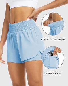 Shorts Deportivos de Cintura Alta para Mujer, con Logotipo Personalizado, Elásticos, de Secado Rápido, en Spandex/Poliéster, Estilo Biker - Product Image 3