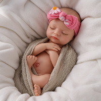 Poupée Bébé Reborn Réaliste en Silicone Intégral Babeside Larry 16'' Fille Nouveau-né Endormi, Vente en Gros Usine, Stock Prêt