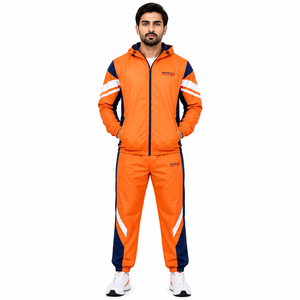 Survêtement coupe-vent athlétique pour homme, tissu respirant haute performance, veste légère, pantalon de jogging, séchage rapide, construction flexible - Product Image 2