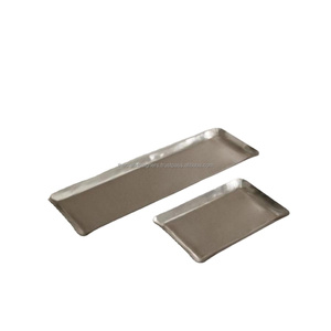 Handicrafts <b>Bar</b> Tray Sets Cupcake Pastry <b>Snacks</b> Food Serving Trays Stainaless Steel Food Grade Brass Tray Gift Sets Hot Sell - Product Image 1