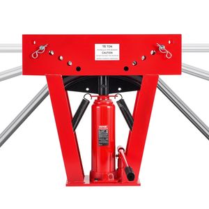 Cintreuse manuelle hydraulique pour tuyaux en cuivre de 16 tonnes avec 8 matrices (1/2'' à 3'') réglables à 90 et 180 degrés - Product Image 1