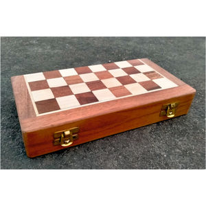 Custom Folding Wooden Chess <b>Board</b> <b>Game</b> Luxury Magnetic Wood Chess Set Handcrafted <b>Vintage</b> Portable Tournament Wooden <b>Board</b> <b>Game</b> - Product Image 5