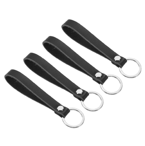 Leather Key Chain Premium Quality Customized Luxury Leather <b>Carabiner</b> Keychain Business gifts Used - Product Image 1