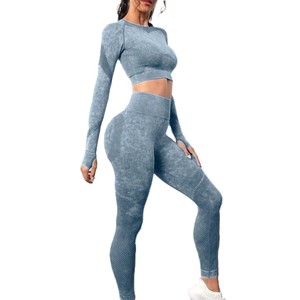 Ensemble de yoga pour femmes, soutien-gorge de sport, leggings, ensemble deux pièces pour femmes, vêtements de fitness respirants, vêtements de sport pour la salle de sport, fabrication sur mesure OEM, vente en gros - Product Image 1